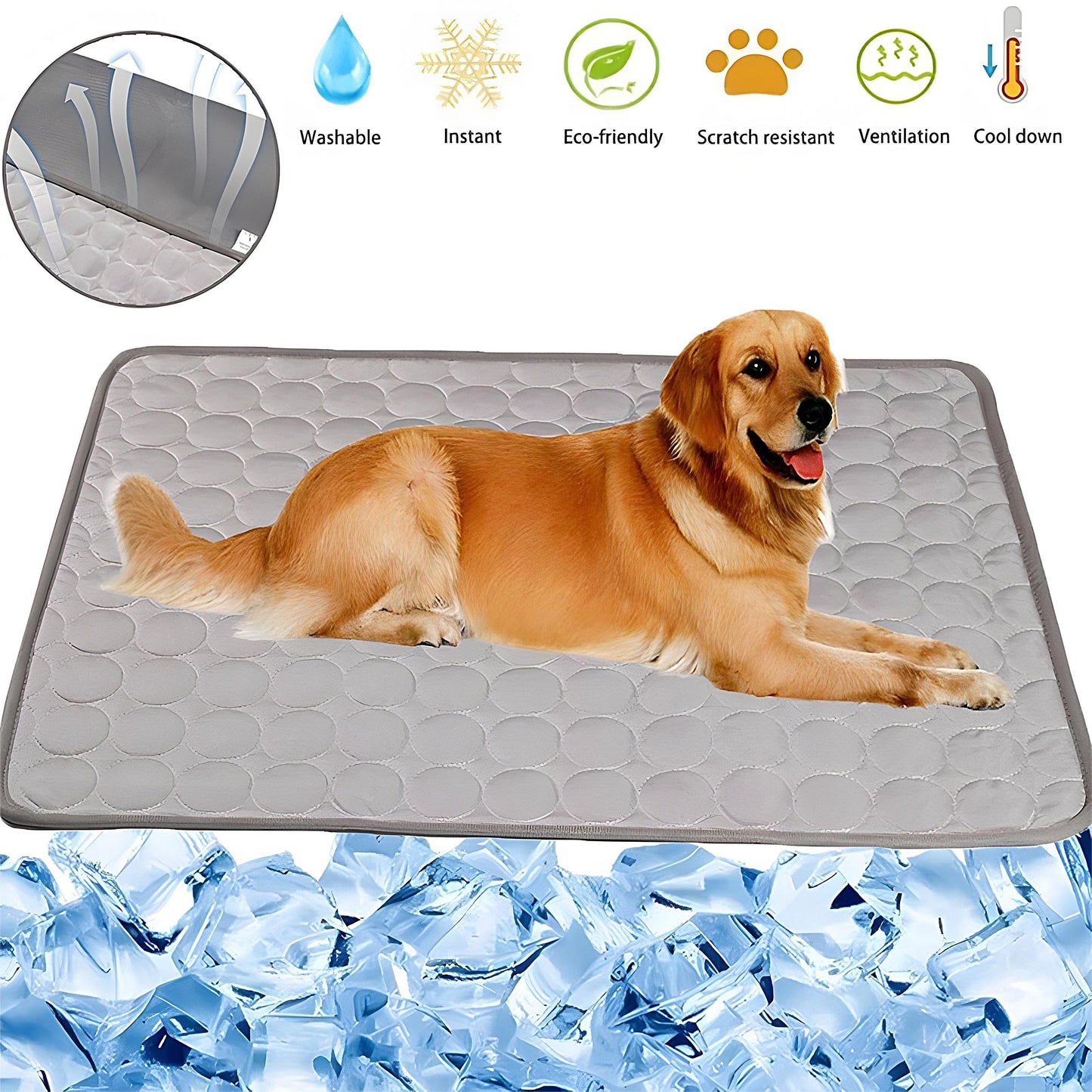 PawCool™ – Tapis Rafraîchissant pour Chiens & Chats